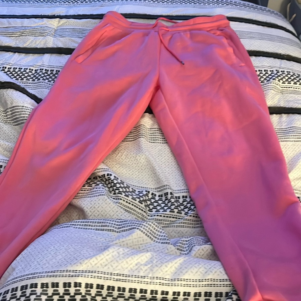 I’m selling: pink sweat pants jogger type and purple sweat pants jogger type